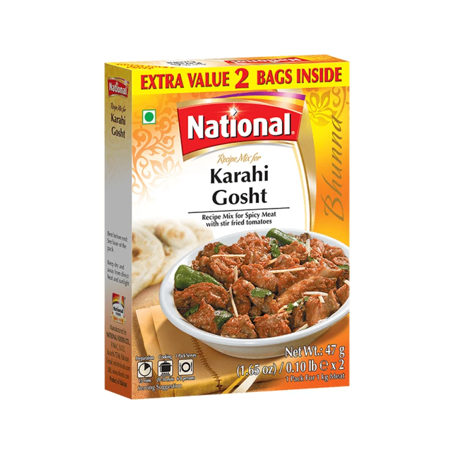 Karahi Gosht (NATIONAL) 47g. x 2