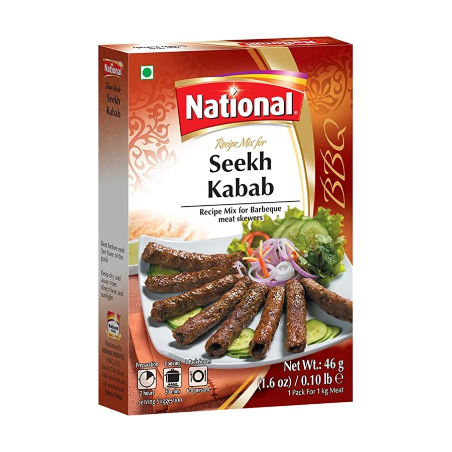 Seekh Kabab (NATIONAL) 46g. x 2