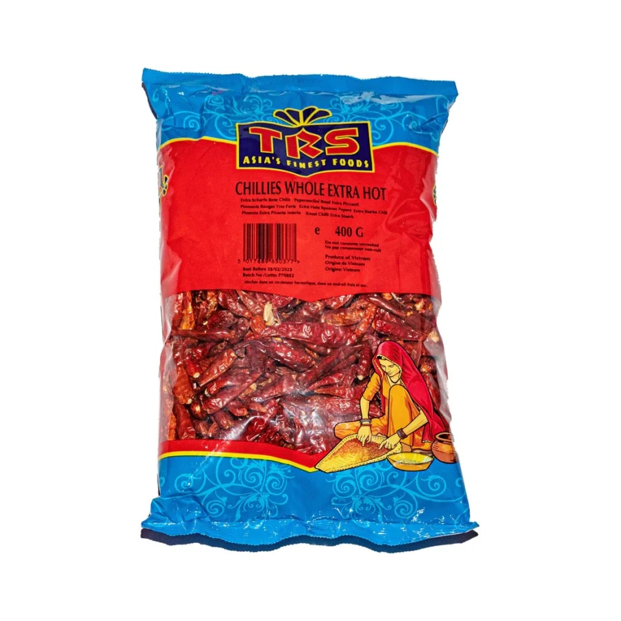 Whole Chillies Extra Hot (TRS) 400g.